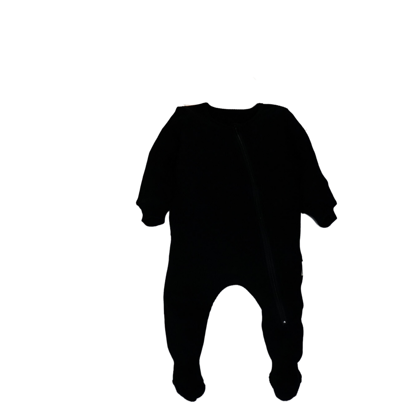 Ribbed babygrow with zip