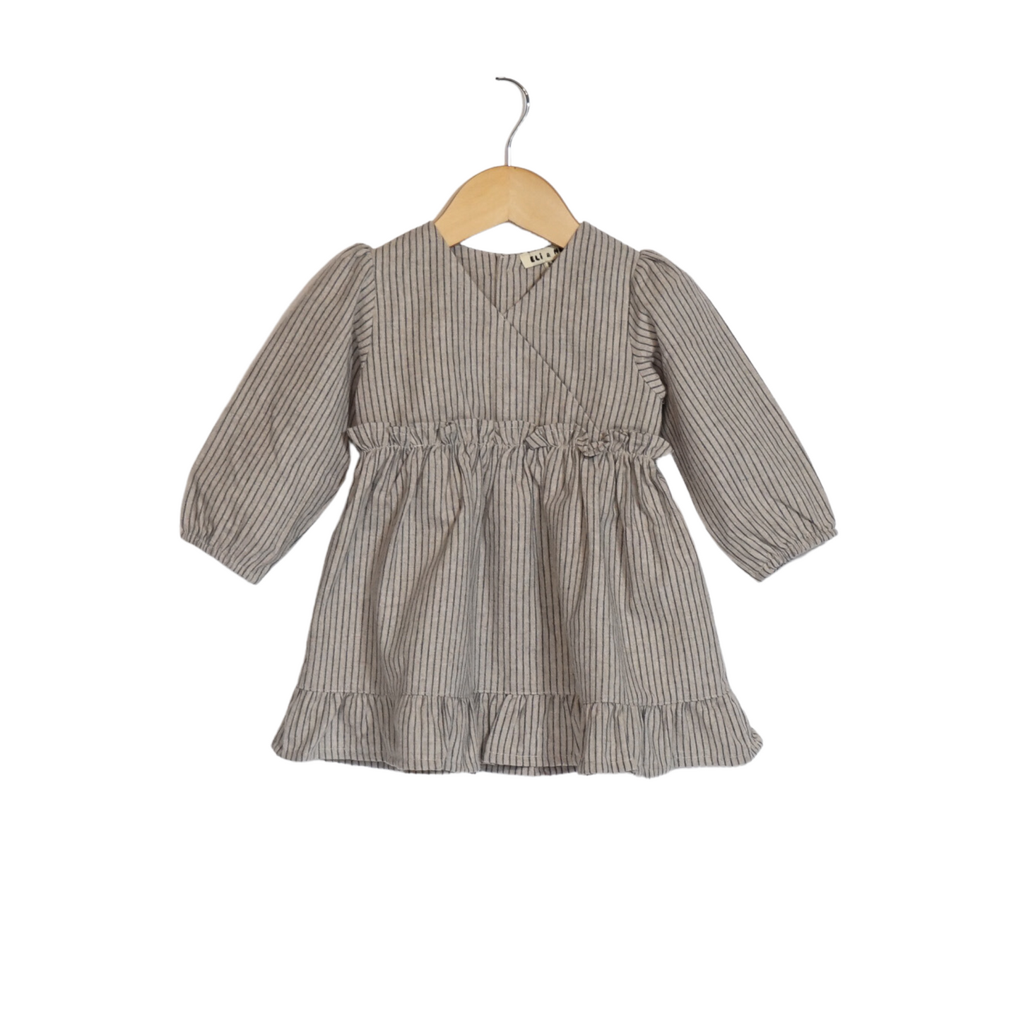 Striped baby dress long sleeve